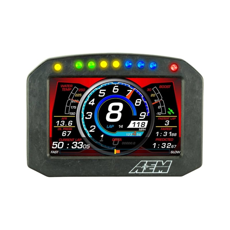 AEM - AEM CD - 5L Carbon Logging Flush Digital Dash Display - Demon Performance