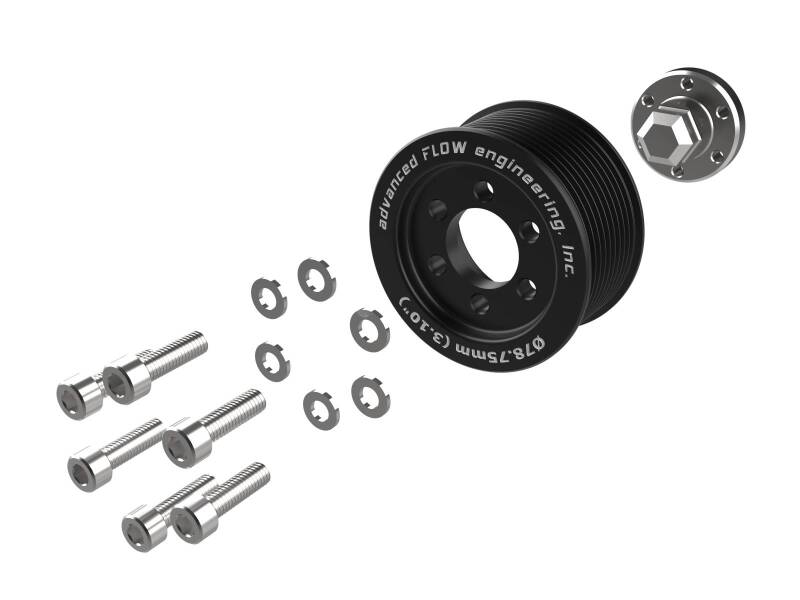 aFe - aFe 15 - 23 Dodge Challenger / 15 - 23 Dodge Charger SRT Hellcat 3.10in Supercharger Power Pulley Kit - Demon Performance