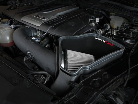 aFe - AFe Magnum FORCE Stage-2 Cold Air Intake System w/Pro Dry S Media 18-19 Ford Mustang GT - Demon Performance