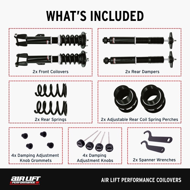Air Lift - Air Lift Performance 11-23 Chrysler 300 / 15-23 Dodge Challenger Coilover Kit - Demon Performance
