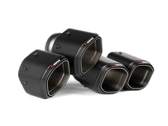 Akrapovic - Akrapovic 2024+ BMW M5 (G90,G99) Hexagonal Carbon Fiber Tail Pipe Set - Demon Performance