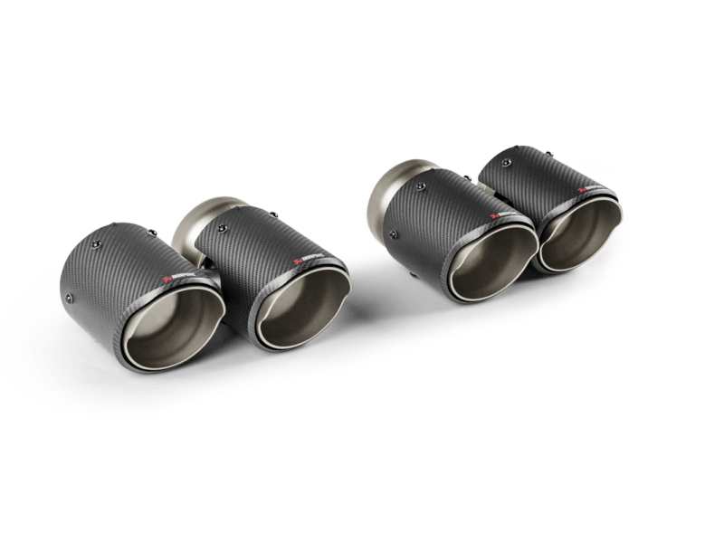 Akrapovic - Akrapovic 2024+ BMW M5 (G90,G99) Round Carbon Fiber Tail Pipe Set - Demon Performance