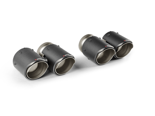 Akrapovic - Akrapovic 2024+ BMW M5 (G90,G99) Round Carbon Fiber Tail Pipe Set - Demon Performance