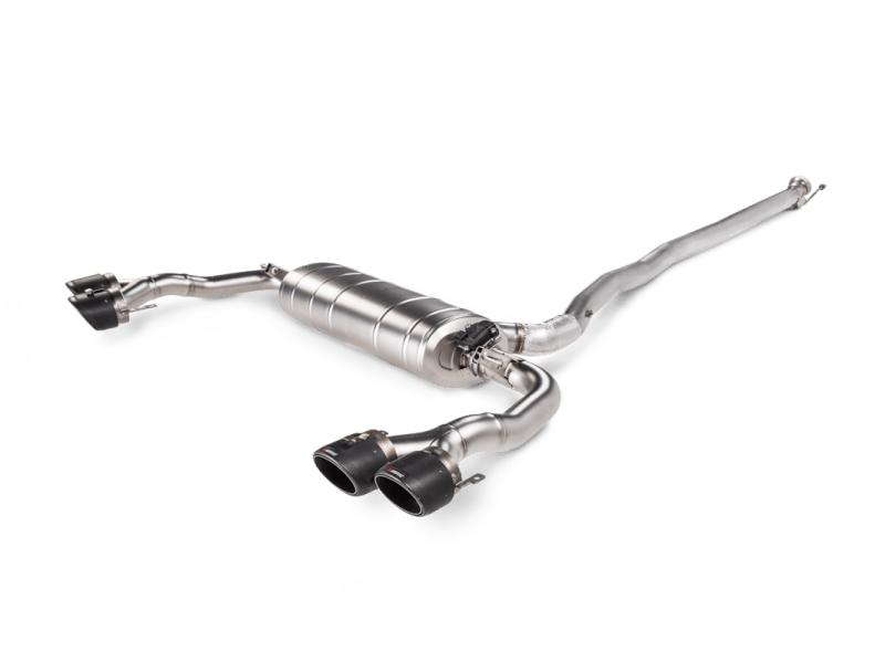 Akrapovic - Akrapovic 2024+ Mercedes - AMG CLA 45 / CLA 45 S (C118/x118) Evo Line Cat Back (Titanium) w/ CF Tips - Demon Performance