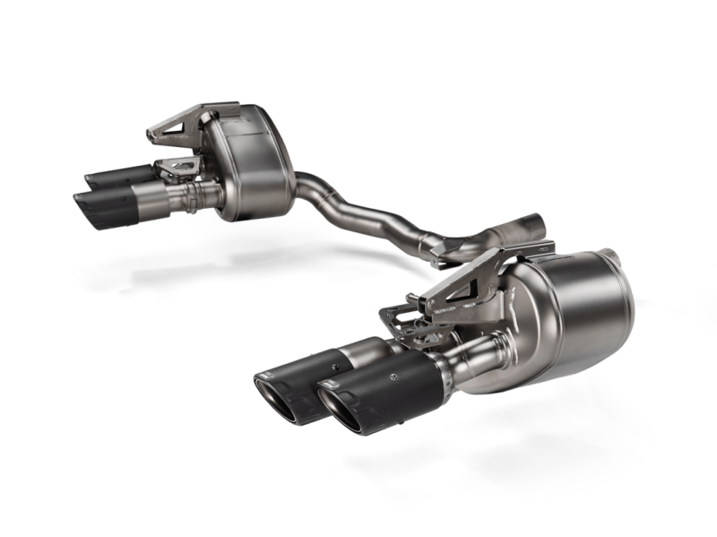 Akrapovic - Akrapovic 2024+ Porsche Panamera Slip - On Line (Titanium) w/ Carbon Tips: Requires V6 or V8 fit kit - Demon Performance