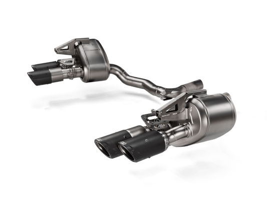 Akrapovic - Akrapovic 2024+ Porsche Panamera Slip - On Line (Titanium) w/ Carbon Tips: Requires V6 or V8 fit kit - Demon Performance