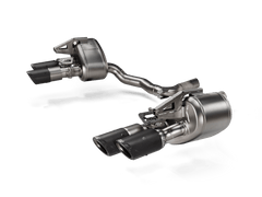 Akrapovic - Akrapovic 2024+ Porsche Panamera Slip - On Line (Titanium) w/ Carbon Tips: Requires V6 or V8 fit kit - Demon Performance