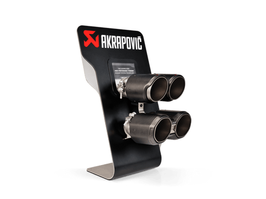 Akrapovic - Akrapovic Counter Display with BMW M3/M4 Sample Tail Pipe Sets - Demon Performance