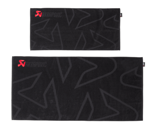 Akrapovic - Akrapovic Towel Set - Black w/ Red Logo - Demon Performance