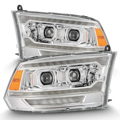 AlphaRex - AlphaRex 09 - 18 Dodge Ram 2500 LUXX LED Proj Headlights Plank Style Chrm w/Activ Light/Seq Signal/DRL - Demon Performance