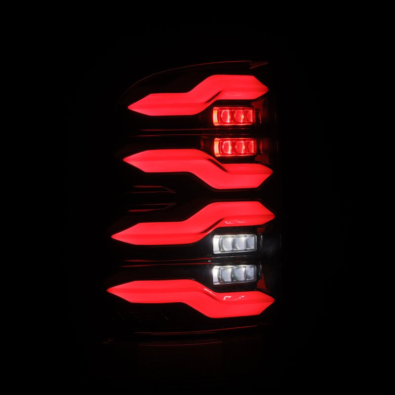 AlphaRex - AlphaRex 09 - 18 Dodge Ram Luxx - Series LED Tail Lights Black w/ Activation Light & Sequential Signal - Demon Performance