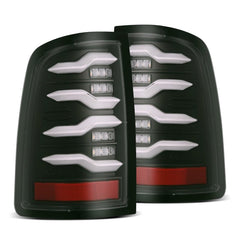 AlphaRex - AlphaRex 09 - 18 Dodge Ram Luxx - Series LED Tail Lights Black w/ Activation Light & Sequential Signal - Demon Performance