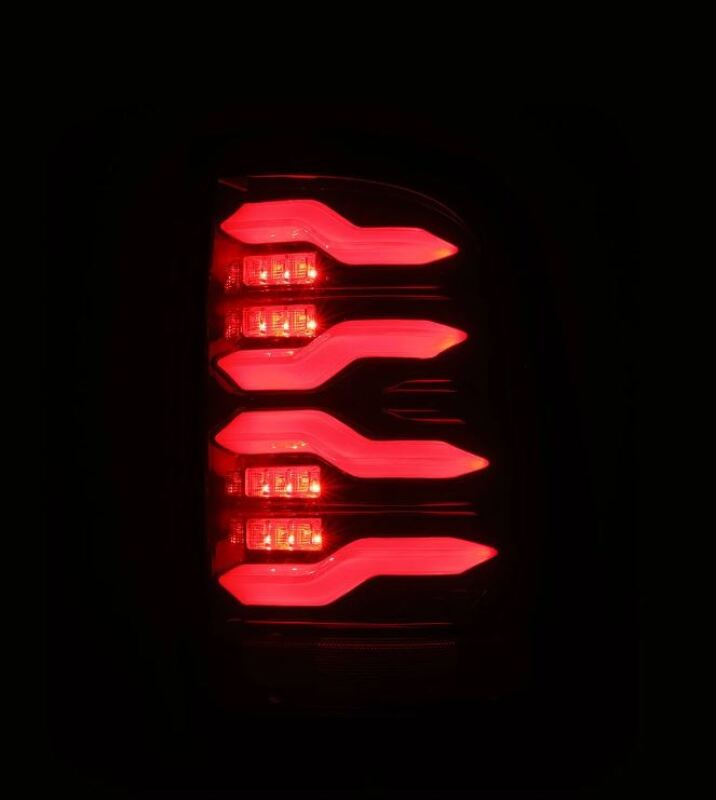 AlphaRex - AlphaRex 09 - 18 Dodge RAM LUXX - Series LED Taillights Black Red w/Actv Light & SS - Demon Performance