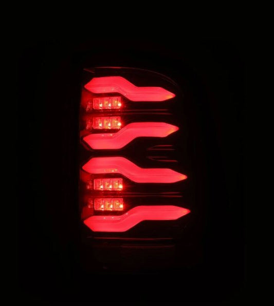 AlphaRex - AlphaRex 09 - 18 Dodge RAM LUXX - Series LED Taillights Black Red w/Actv Light & SS - Demon Performance