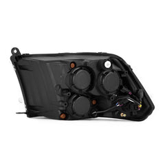 AlphaRex - AlphaRex 09 - 18 Ram 1500/2500 PRO - Series Proj Headlights Black w/Sequential Signal and Top/Middle DRL - Demon Performance