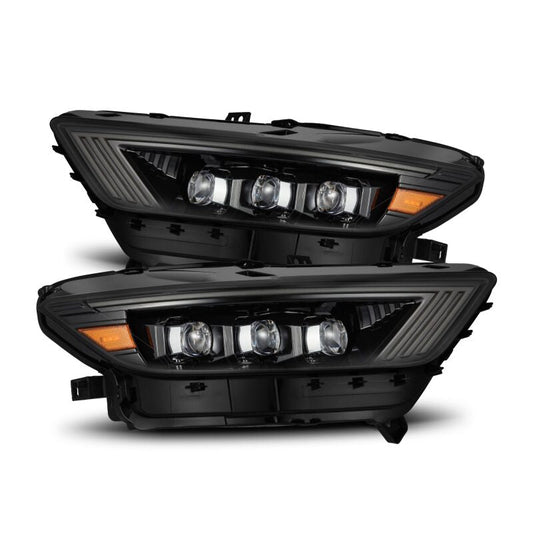 AlphaRex - AlphaRex 15 - 17 Ford Mustang NOVA LED Proj HL Alpha - Black w/Activ Light/Seq. Signal + Switchback DRL - Demon Performance