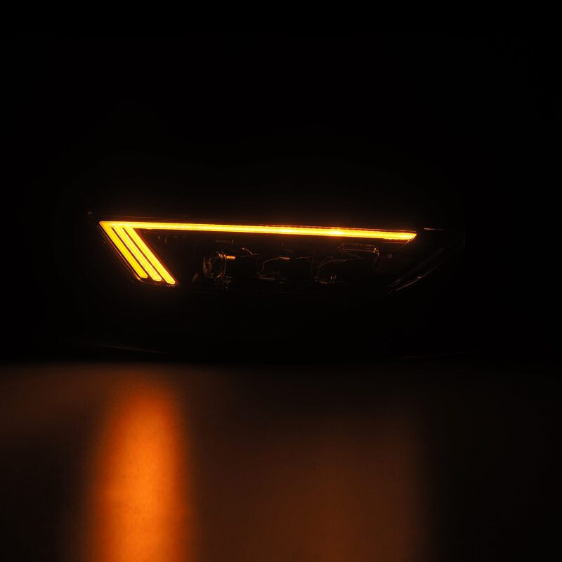 AlphaRex - AlphaRex 15 - 17 Ford Mustang NOVA LED Proj HL Alpha - Black w/Activ Light/Seq. Signal + Switchback DRL - Demon Performance
