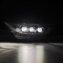 AlphaRex - AlphaRex 15 - 17 Ford Mustang NOVA LED Proj HL Alpha - Black w/Activ Light/Seq. Signal + Switchback DRL - Demon Performance