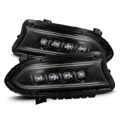 AlphaRex - AlphaRex 15 - 23 Dodge Charger NOVA LED Proj Headlights Alpha - Blk w/Actv Light & Seq.Sig / SB DRL - Demon Performance
