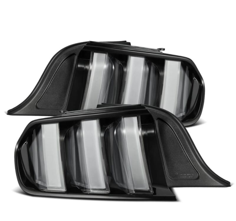 AlphaRex - AlphaRex 15-23 Ford Mustang NOVA-Series Prismatic LED Tail Lights Black-Clear - Demon Performance