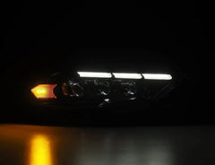 AlphaRex - AlphaRex 18 - 20 Ford Mustang NOVA LED Proj Headlights Alpha - Black w/Activ Light/Seq Signal/Switch DRL - Demon Performance