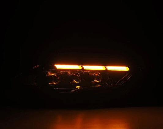 AlphaRex - AlphaRex 18 - 20 Ford Mustang NOVA LED Proj Headlights Alpha - Black w/Activ Light/Seq Signal/Switch DRL - Demon Performance