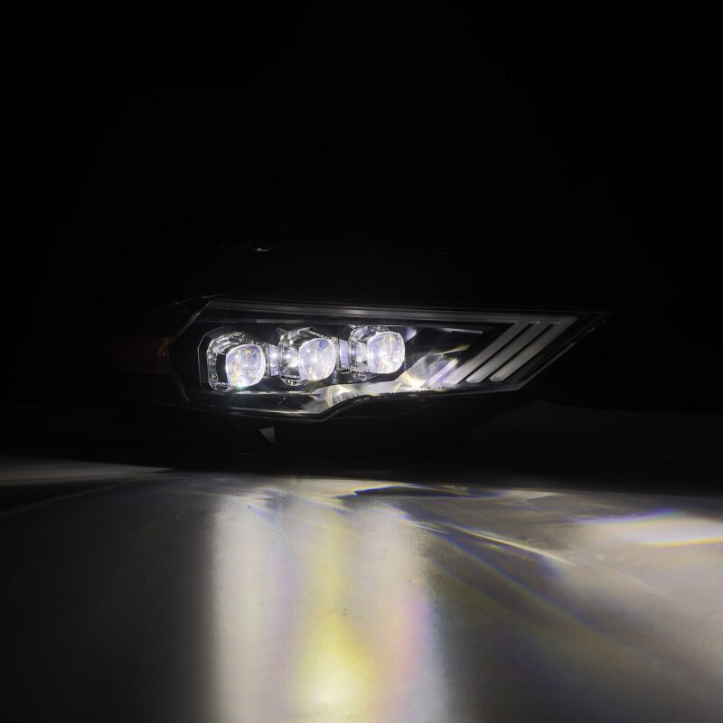 AlphaRex - AlphaRex 18 - 22 Ford Mustang NOVA - Series LED Projector Headlights Black - Demon Performance