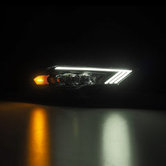 AlphaRex - AlphaRex 18 - 22 Ford Mustang NOVA - Series LED Projector Headlights Black - Demon Performance