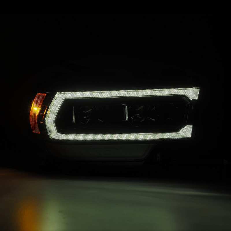 AlphaRex - AlphaRex 19 - 21 Ram 2500 LUXX LED Proj Headlights Plank Style Alpha Blk w/Activ Light/Seq Signal/DRL - Demon Performance
