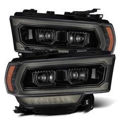 AlphaRex - AlphaRex 19 - 21 Ram 2500 LUXX LED Proj Headlights Plank Style Alpha Blk w/Activ Light/Seq Signal/DRL - Demon Performance