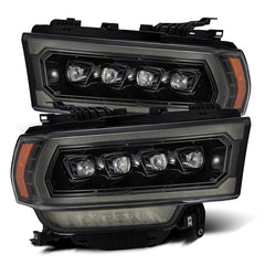 AlphaRex - AlphaRex 19 - 21 Ram 2500 NOVA LED Proj Headlights Plank Style Alpha Blk w/Activ Light/Seq Signal/DRL - Demon Performance