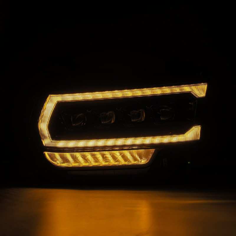 AlphaRex - AlphaRex 19 - 21 Ram 2500 NOVA LED Proj Headlights Plank Style Alpha Blk w/Activ Light/Seq Signal/DRL - Demon Performance