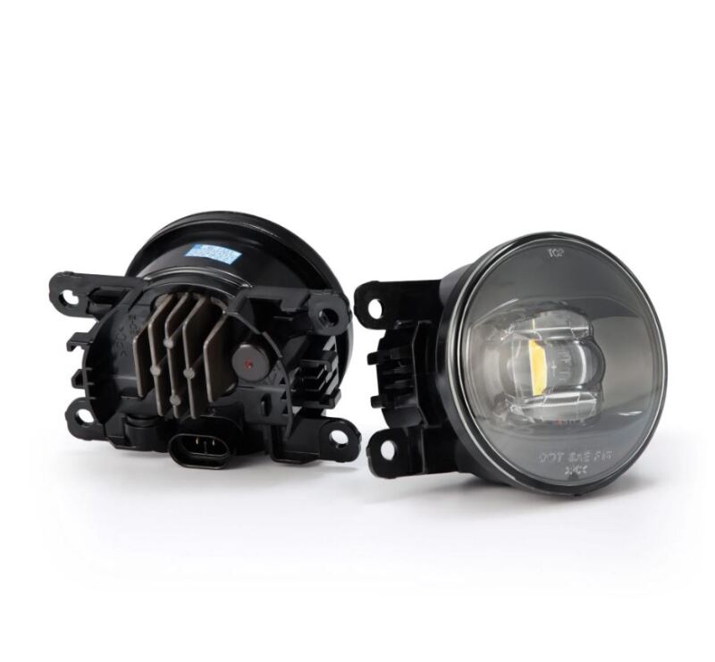 AlphaRex - AlphaRex Universal Acura/Ford/Honda/Subaru/Nissan DoubleTap Dual Color LED Proj Fog Lights - Wt/Ambr - Demon Performance