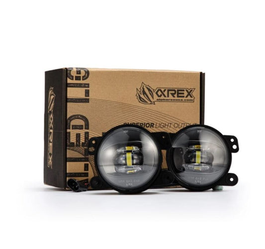 AlphaRex - AlphaRex Universal Chrysler/Dodge/Hummer/Jeep DoubleTap Dual Color LED Proj Fog Lights - White/Amber - Demon Performance
