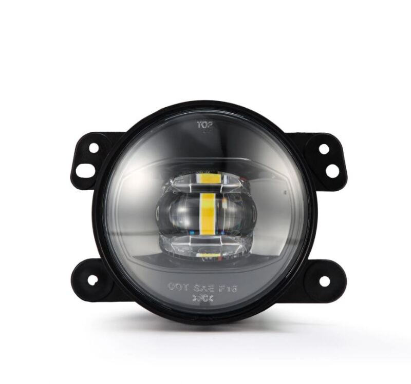 AlphaRex - AlphaRex Universal Chrysler/Dodge/Hummer/Jeep DoubleTap Dual Color LED Proj Fog Lights - White/Amber - Demon Performance