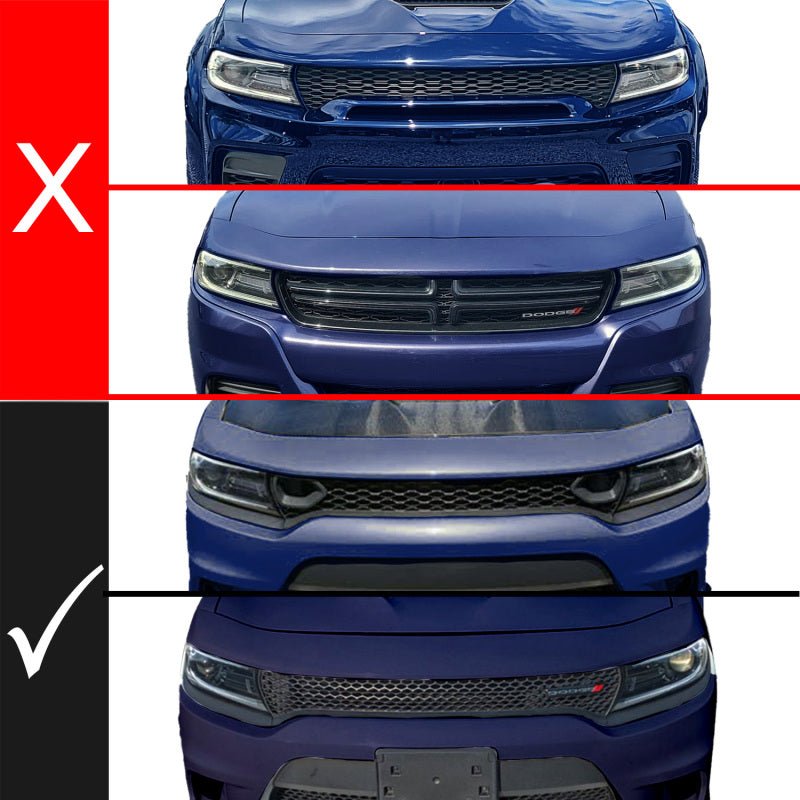 ANZO - ANZO 15 - 23 Dodge Charger Black LED Grille w/ Initiation & Running Light/DRL Bar - Demon Performance
