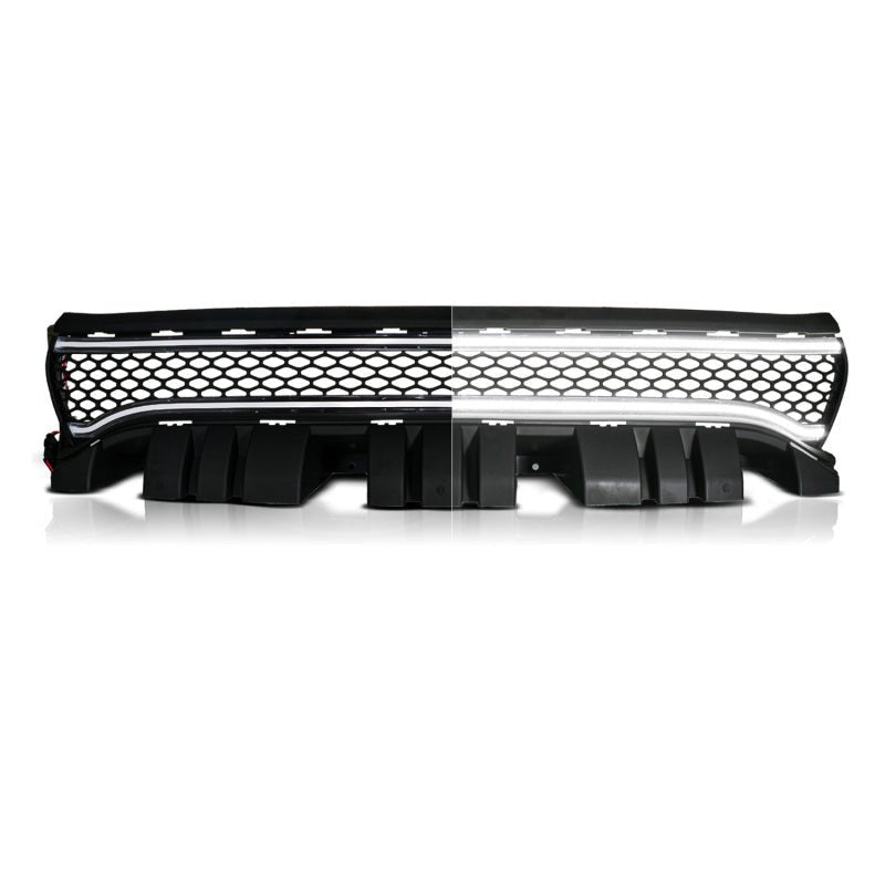 ANZO - ANZO 15 - 23 Dodge Charger Black LED Grille w/ Initiation & Running Light/DRL Bar - Demon Performance