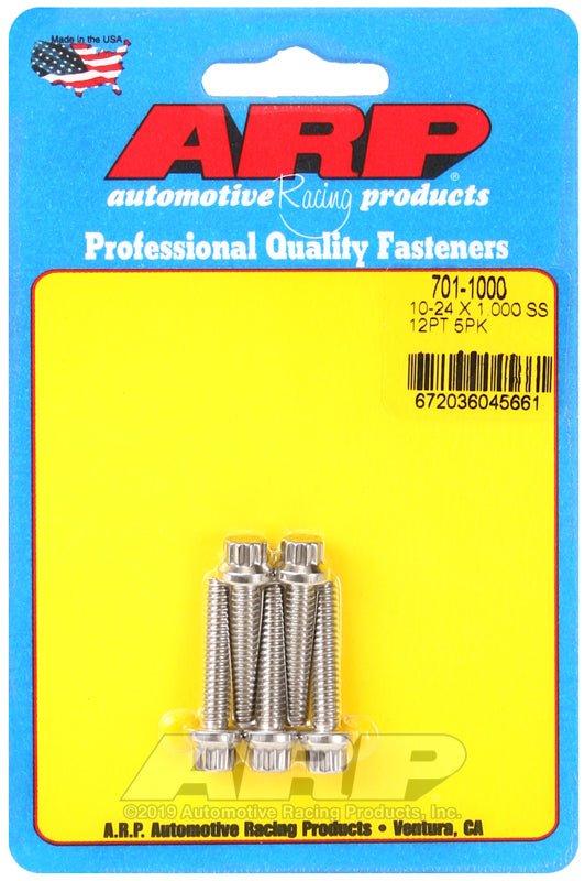 ARP - ARP 10 - 24 RH Thread x 1.000in UHL 12pt Stainless 300 (5/pkg) - Demon Performance