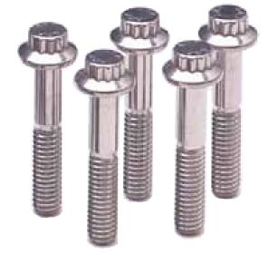ARP - ARP 3/8in-16 x 1.000 12pt 7/16 Wrenching Black Oxide Bolts (5/pkg) - Demon Performance