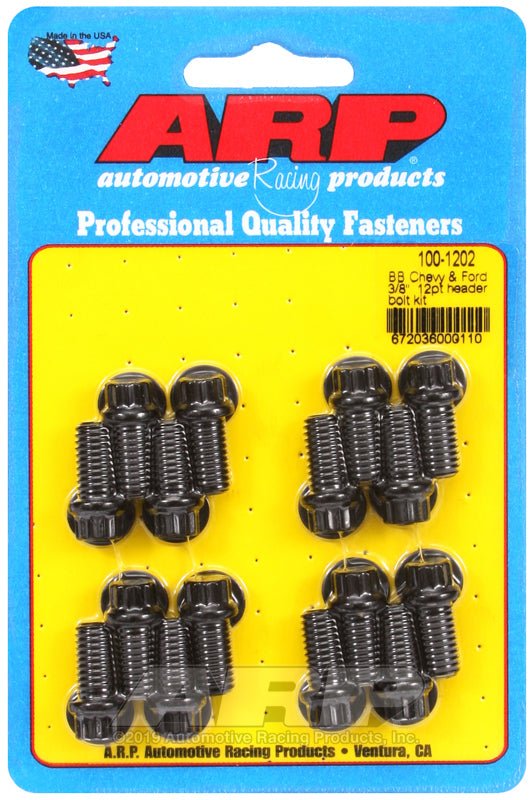 ARP - ARP BB Chevy & Ford 3/8in 12pt Header Bolt Kit - Demon Performance