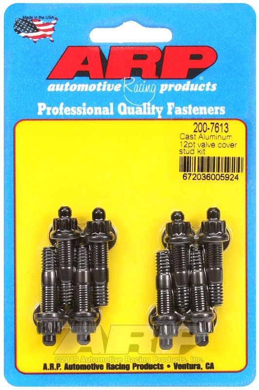 ARP - ARP Cast Aluminum Valve Cover 1/4in 12pt Stud Kit - Demon Performance