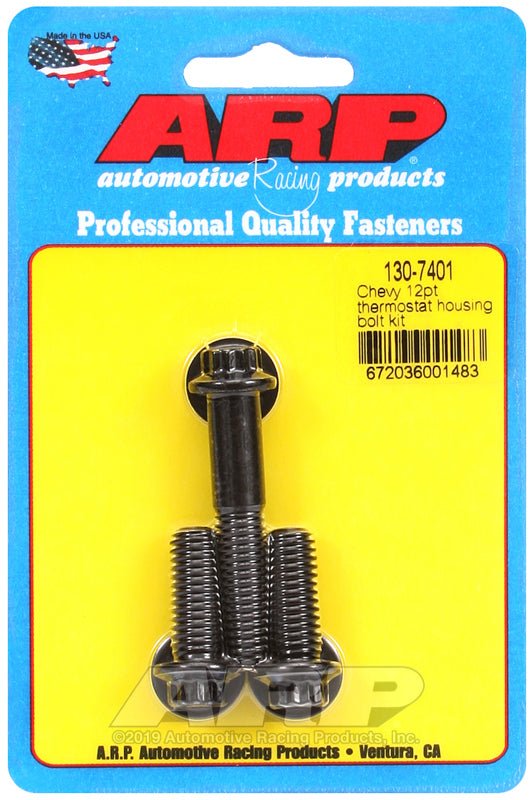 ARP - ARP Chevy 12pt Thermostat Housing Bolt Kit - Demon Performance