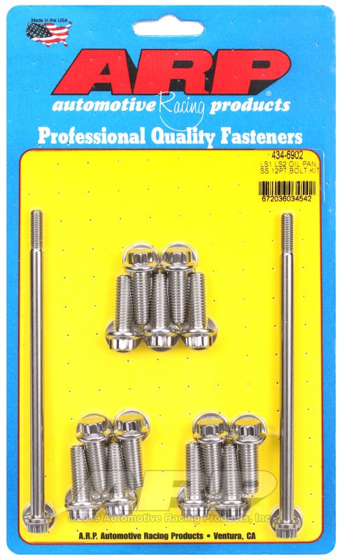 ARP - ARP Chevy LS1 LS2 Stainless Steel 12 Point Oil Pan Bolt Kit - Demon Performance