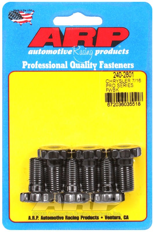 ARP - ARP Chrysler 7/16in x 20 - .875in Length Pro Series Flywheel Bolt Kit - Demon Performance