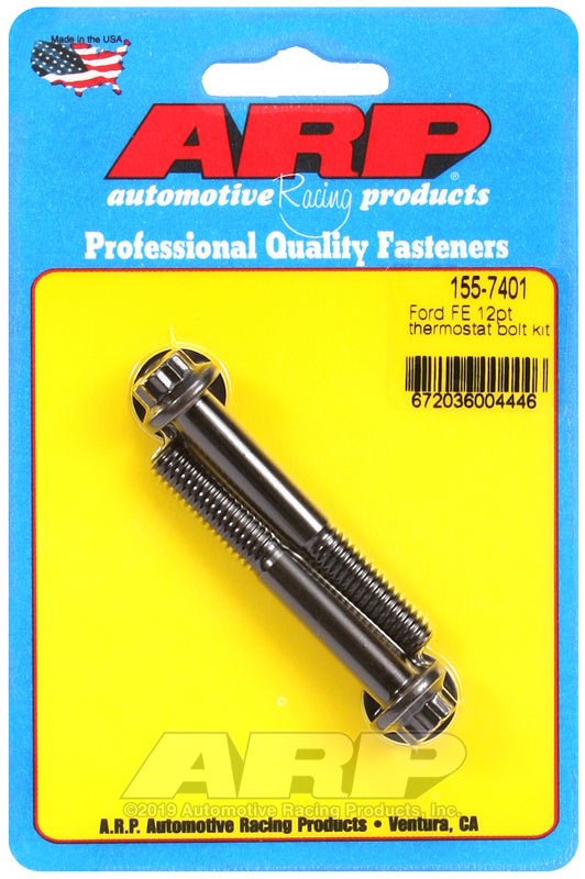 ARP - ARP Ford FE 12pt Thermostat Bolt Kit - Demon Performance