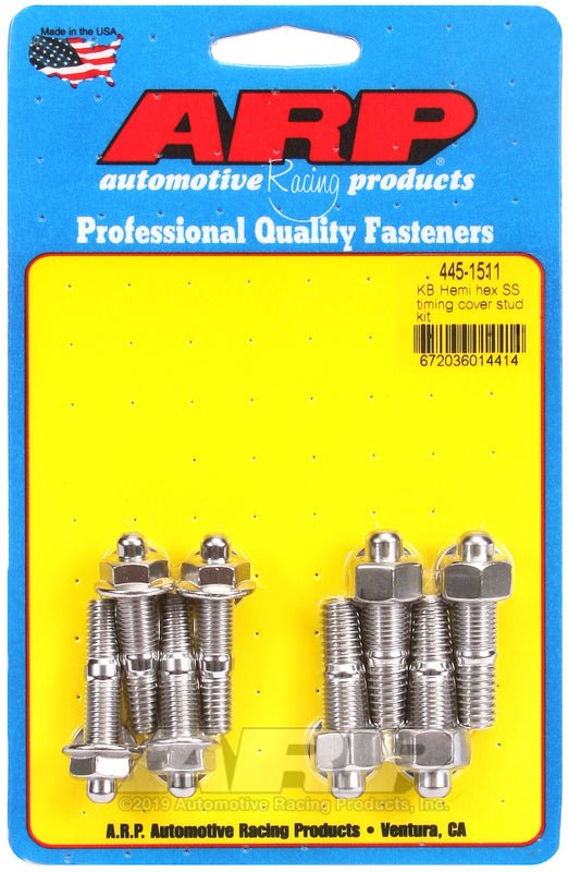 ARP - ARP KB Hemi SS Hex Timing Cover Stud Kit - Demon Performance