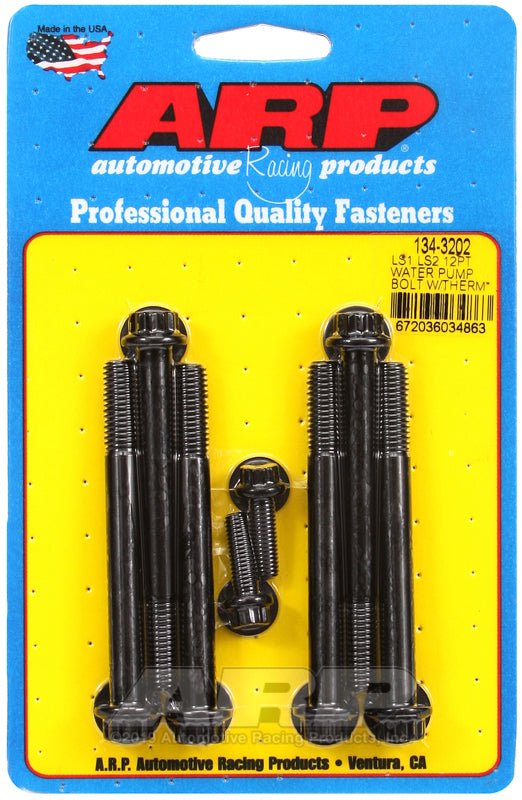ARP - ARP LS1 LS2 12pt Water Pump Bolts w/ Thermostat Housing Bolts Kit - Demon Performance