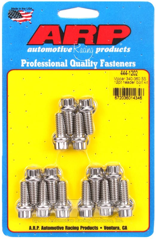 ARP - ARP Mopar 340 - 360 SS 12pt Header Bolt Kit - Demon Performance