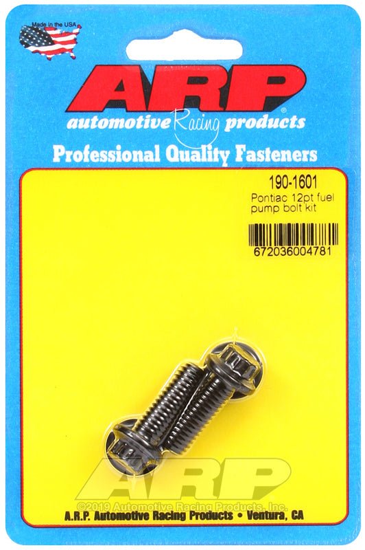 ARP - ARP Pontiac 12pt Fuel Pump Bolt Kit - Demon Performance