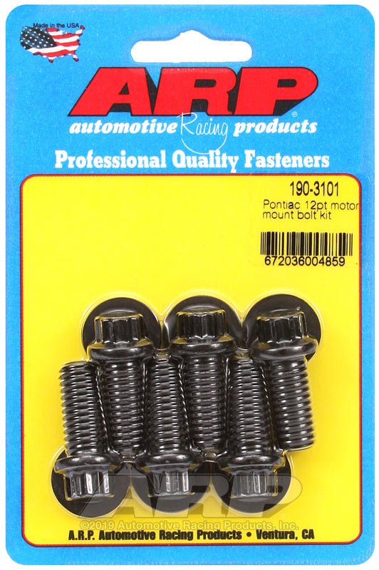 ARP - ARP Pontiac 12pt Motor Mount Bolt Kit - Demon Performance